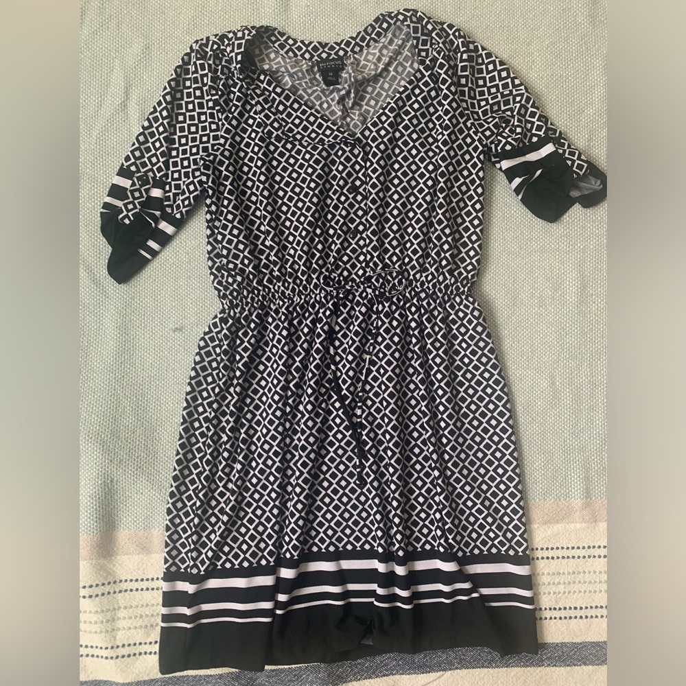 EnFocus black and white dress
